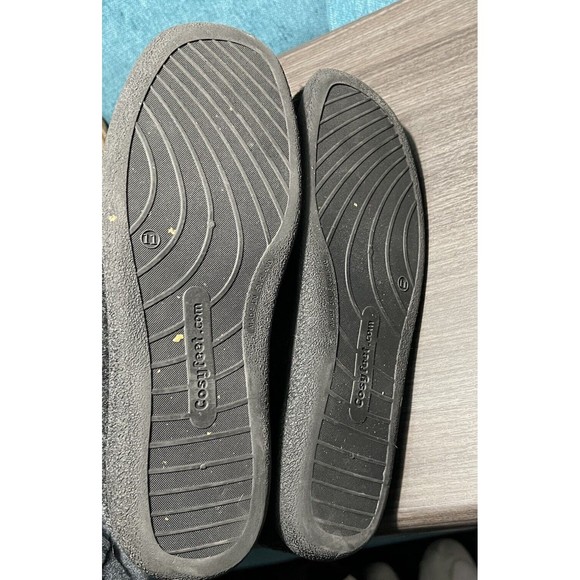 Cosyfeet Robbie Mens Slippers Gray Black Size 11 - Picture 13 of 14